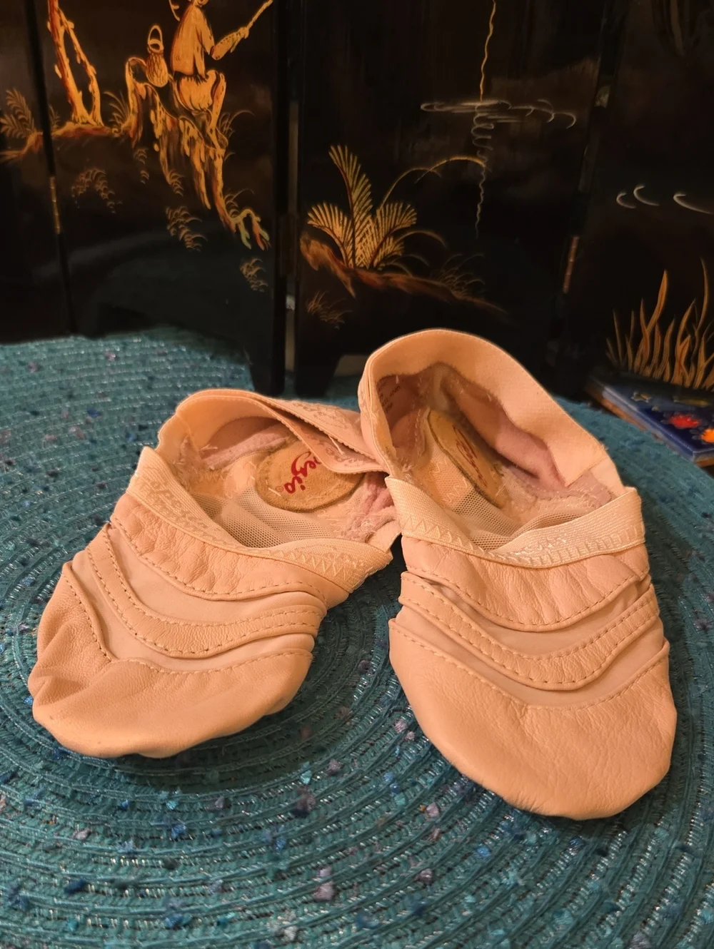 Capezio Pink Split-Sole Slip-On Dance Slippers